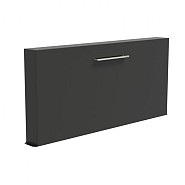 Aluminium vrijstaande vijvermuur (LxBxH) 250x25x120 cm. (3 mm.) ~