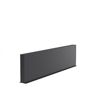 Aluminium wand (BxDxH) 300x15x80 cm. (3 mm.) ~