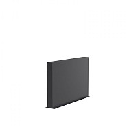 Aluminium wand (BxDxH) 150x15x100 cm. (3 mm.) ~