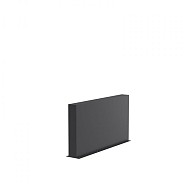 Aluminium wand (BxDxH) 150x15x80 cm. (3 mm.) ~