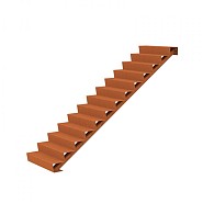 CorTen trap (BxDxH) 100x216x221 cm. (3 mm.) ~