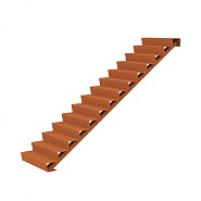 CorTen trap (BxDxH) 100x240x238 cm. (3 mm.) ~