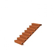 CorTen trap (BxDxH) 100x192x136 cm. (3 mm.) ~