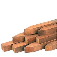 Piketpalen hardhout 5x5x60 cm. Bundel á 20 st. ~