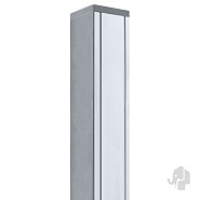 Aluminium schuttingpaal 9x9 cm blank