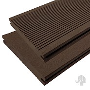 WPC-donkerbruin FSC decking clip 19x140x5000 mm~