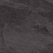 Mustang antraciet - Zwarte leisteen breukruw -gezaagde kanten - gekalibreerd, 100x100x2,5 cm ~