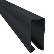 Dual Straight bovenprofiel groot 247x4,9x2,3 cm zwart ~