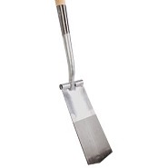 Draineerspade met opstapje ~