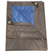 Dekzeil 210gr/m2  - 4 x 5 m, grijs/blauw ~