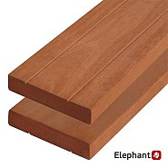 Kapur decking 28x190x4600 mm glad/V-groef 4R~