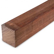 Angelim Vermelho FSC paal geschaafd gepunt 70x70mm glad - lengte: 400 cm ~