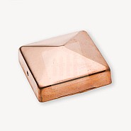 Paalornament Koper 7 x 7 (Paalkap) ~