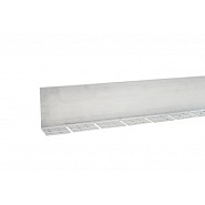 Alu Mevo L-Flex LxH 230x15 cm. Dikte 4,8 mm. (excl. pennen, incl. 16 verbindingsclips) ~