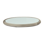 Doncaster Dining Lazy Susan glasplaat Weathered Grey (70 cmØ) ~