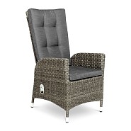 Bodega - Dining Chair met verstelbare rug (RVS gasveer) Iced Grey ~