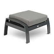 Valencia Lounge Hocker Swiss Fabrics all weather kussen  Charcoal (70x44x53 cm) ~