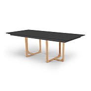 Table incl Top Nida 220 Dekton- TEAK Bromo Nida / Bromo (220x100 cm) ~
