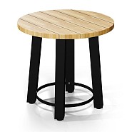 Bar Tafel 110 Ø cm Charcoal ~