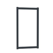 Boston alu vulbaar poortframe 120x183 cm. RAL7016 incl. insteekslot ~
