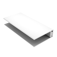 Randprofiel uit 2 delen 9010 wit 300 cm. ~