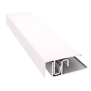 Randprofiel uit 2 delen Alu 9001 creme 300 cm. ~