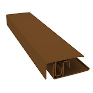 Randprofiel uit 2 delen Alu 8008 Olive Brown 300 cm. ~