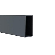 Aluminium sight plank antraciet RAL7016 2x5x178 cm. ~