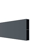 Aluminium sight plank antraciet RAL7016 2x10x178 cm. ~