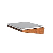 Damm CorTen RVS zijtafel 40x50x13 cm. ~