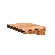 Damm CorTen Garapa zijtafel 40x50x13 cm. ~