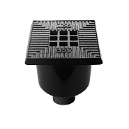 ACO Vloerput 200x200 met vuilemmer gietijzeren rand~