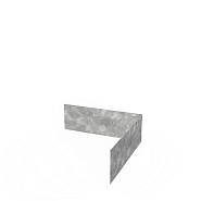 Stalen Edging vlak buitenhoek