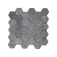 Parquet hexagon light grey 30x30 cm. ~