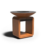 Seare Halo ø100,5x100 cm. Corten + Staal + Bamboe ~