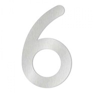 Heibi Huisnummer RVS MAX XXL nr. 6 19x30 cm. OP=OP