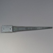 Paalhouder grondpen 71x71x750mm 2,0mm