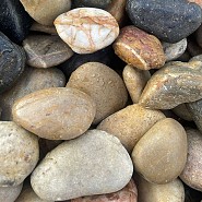 Beach Pebbles Grey (Pebble grijs) 30-50mm. - 1 m³ BigBag á 1500 kg. OP=OP