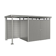 Achterwand voor zijdak  S Gr. H2-H5 donkergrijs metallic ~