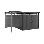 Achterwand voor zijdak  S Gr. H2-H5 kwartsgrijs metallic ~