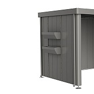 FloraBoard voor Zijdak berging Neo kwartsgrijs-metallic ~