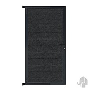 Elephant tuindeur kit Mix&Match aluminium zwart 40x900x1800mm zwart gepoedercoat+krukken/slot/besl ~