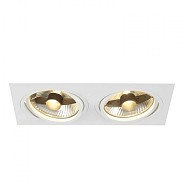 NEW TRIA ES111 2 SQUARE wit 2xGU10 klemveren ~