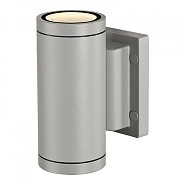 NEW MYRA UP-DOWN zilvergrijs 2xGU10 ~