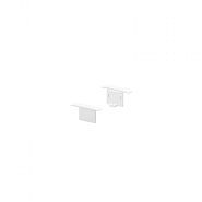 GRAZIA 10 Inbouw Profiel eindkapjes wit, 2 st ~