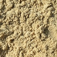 Vulzand geel gewassen gezeefd