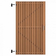 Thermovision Ayous geschaafd latten deur op verstelbaar frame. verticaal. 178x99 cm ~