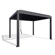 Pergola donkergrijs / zilver-metalic