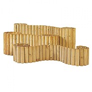 Rolborder Ø 5x30x250 cm. groen geïmpregneerd. ~