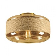 PANTILO ROPE 27 wand/plafond cilind. goud 1xE27 ~